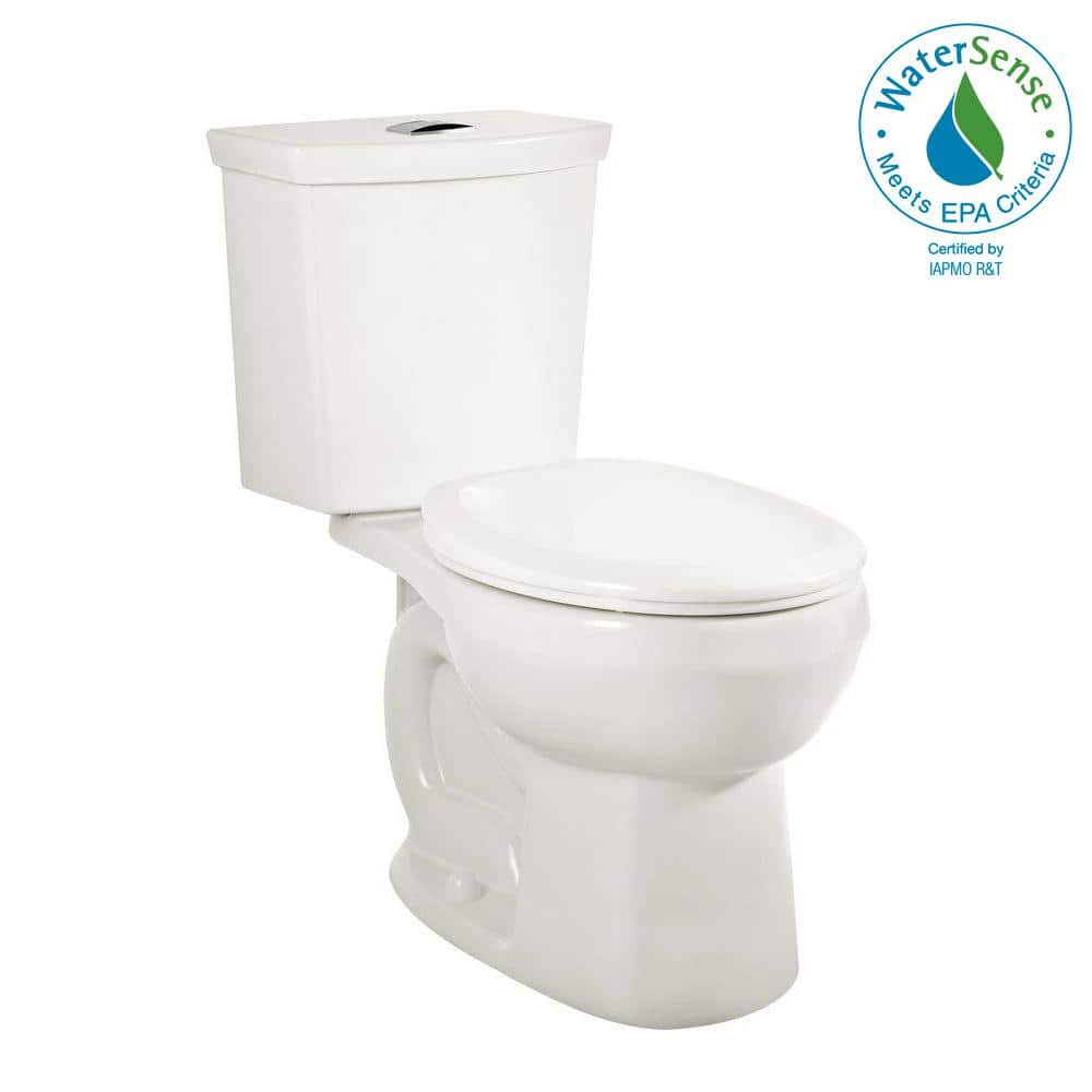 White Vitreous China Dual Flush Elongated Two-Piece Toilet