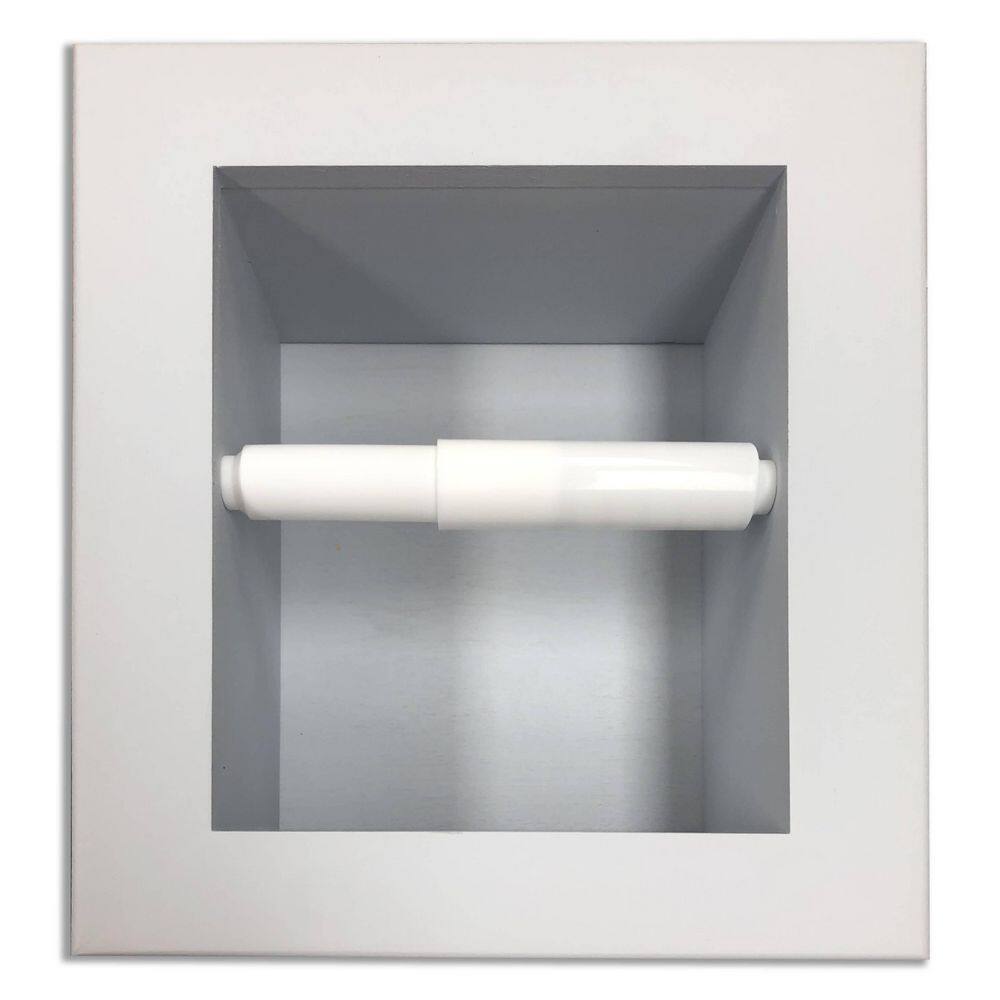 WG Wood Products Tripoli Recessed Solid Wood Toilet Paper
