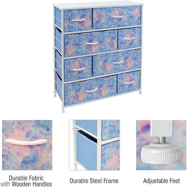 Sorbus 8 Drawers Chest Dresser - Tie-Dye