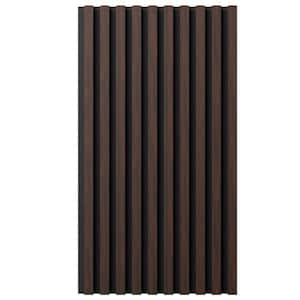 AcousticPro 1 in. x 1 ft. x 8 ft. Noise Cancelling Traditional MDF Sound Absorbing Panel in Ebony Premium (2-Pack)