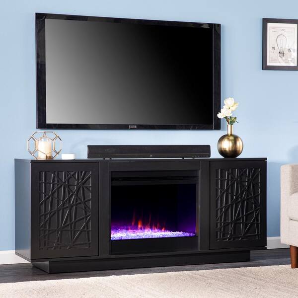 SEI FURNITURE Delgrave 60 in. Freestanding Wooden Color Changing