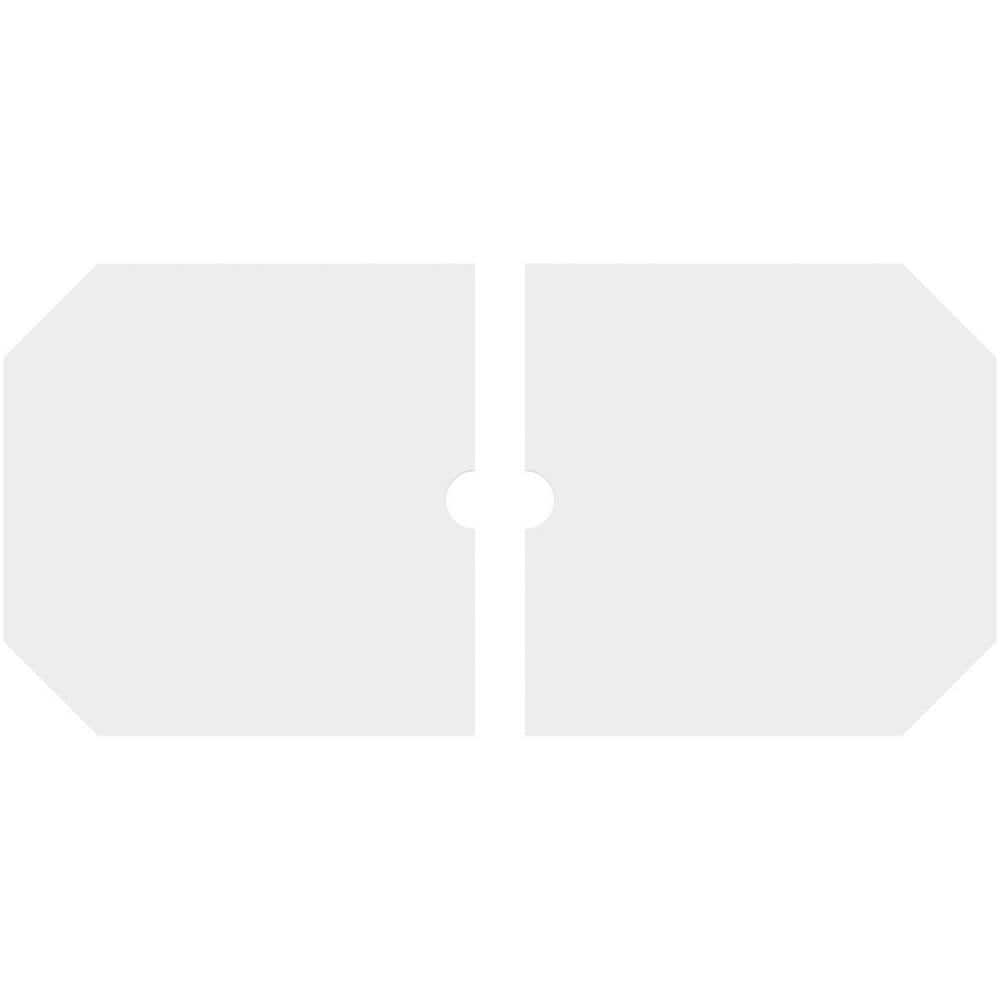 32" x 16" White PVC Contemporary Ceiling Medallion