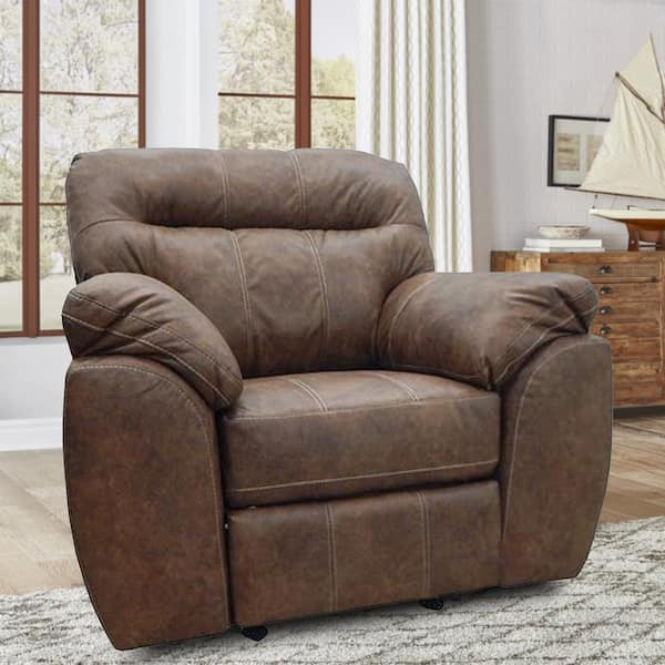 American Furniture Classics American Classics Brown Faux Leather Rocker Recliner