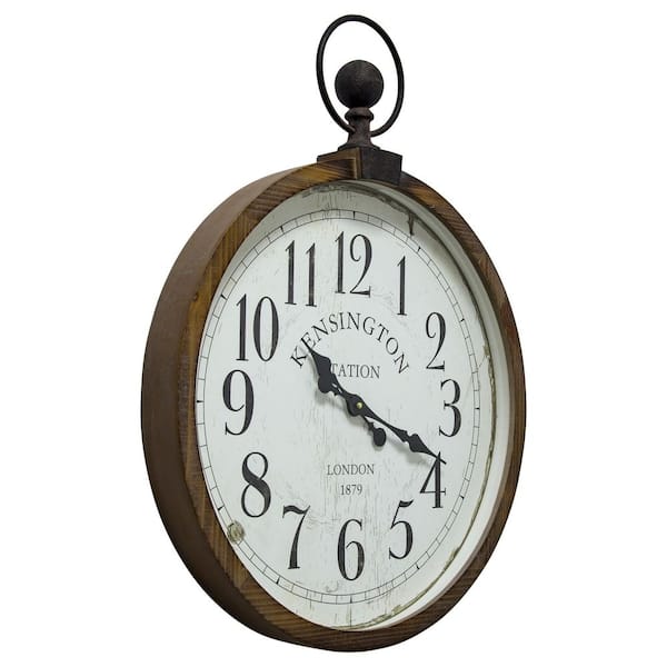 Yosemite Home Decor Kensington Station Pocket Watch Style Wall