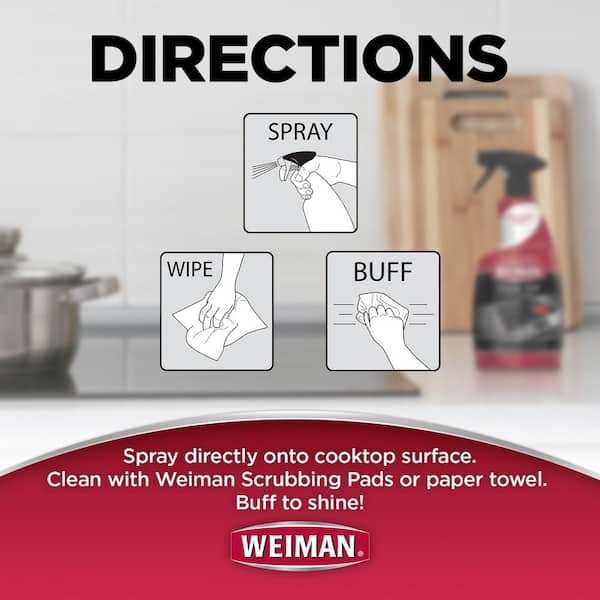 Weiman 22 oz. Stovetop Cleaner for Daily Use Spray (3-pack)