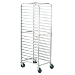 Bun Pan Rack 20-Tier Commercial Bakery Racks with Brake Wheels26 in. L x 20.4 in. W x 70 in. H Bread Baking Equipment