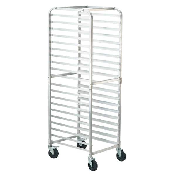 Bun Pan Rack 20-Tier Commercial Bakery Racks with Brake Wheels26 in. L x 20.4 in. W x 70 in. H Bread Baking Equipment