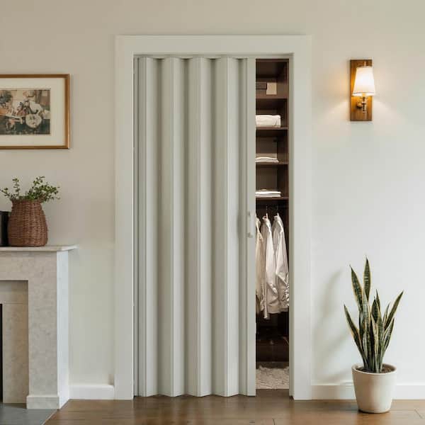 doorzo 17個まとめ SOCBAZZAR 48 in. x 80 in. White Finished PVC Interior Folding