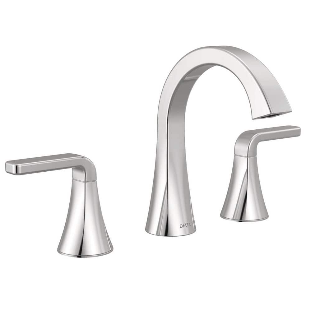 Delta Lineax 8 in. Widespread Double Handle Bathroom Sink Faucet