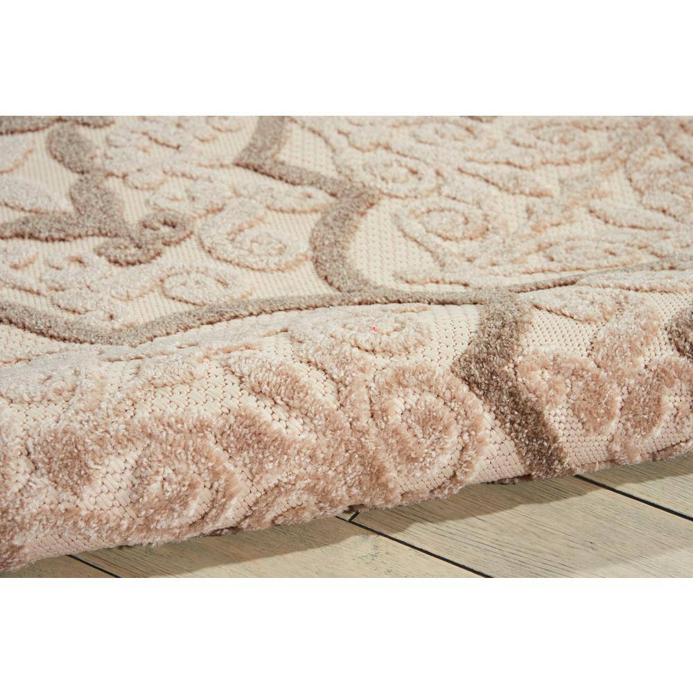 Cream Synthetic Flat Woven Reversible 4' x 6' Area Rug