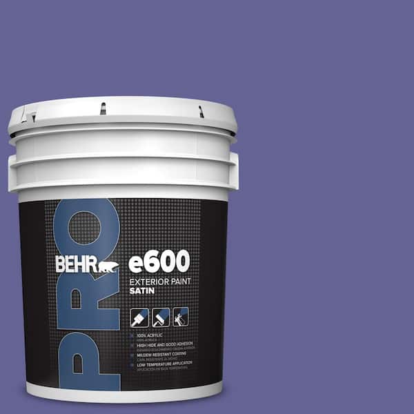 BEHR PRO 5 gal. #T15-13 Prime Purple Satin Exterior Paint