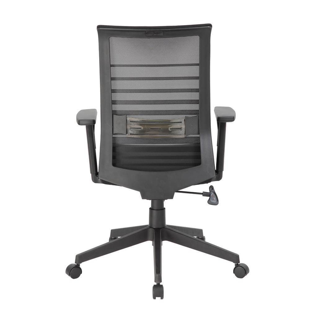 Synchro-Tilt Mesh Task Chair with Adjustable Arms - Black