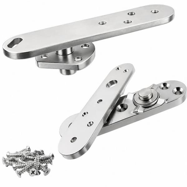 Pivot Hinge Hold Open Hidden Door Hinge, 1100 lb. Load Locking 90 Degrees for Secret Doors, Bookshelf Doors and Bookcase