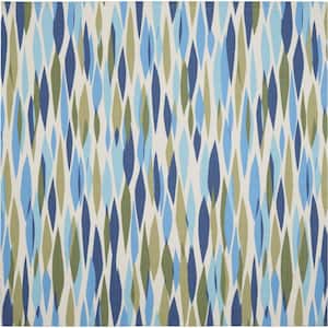 Sun N' Shade Seaglass 8 ft. x 8 ft. Abstract Contemporary Indoor/Outdoor Square Area Rug
