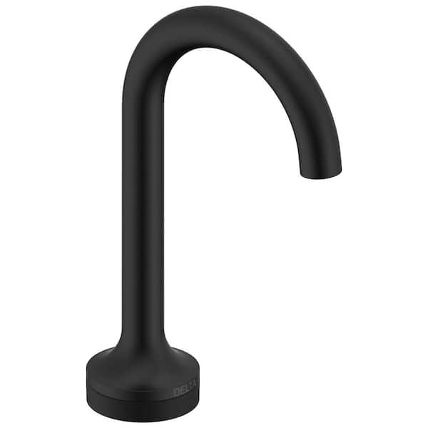 No Handle Single Hole Bathroom Faucet in Matte Black