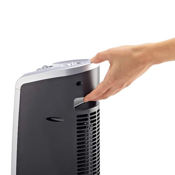 1500-Watt Oscillating Ceramic Tower Heater with Manual Control Lasko 16 in 