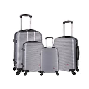 Royal lightweight hardside spinner 4 piece Set 20", 24'', 28", 32" Silver