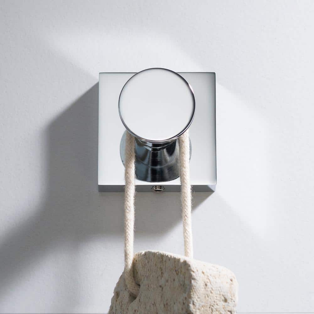 Ventus Chrome Wall Mounted Single Towel Hook