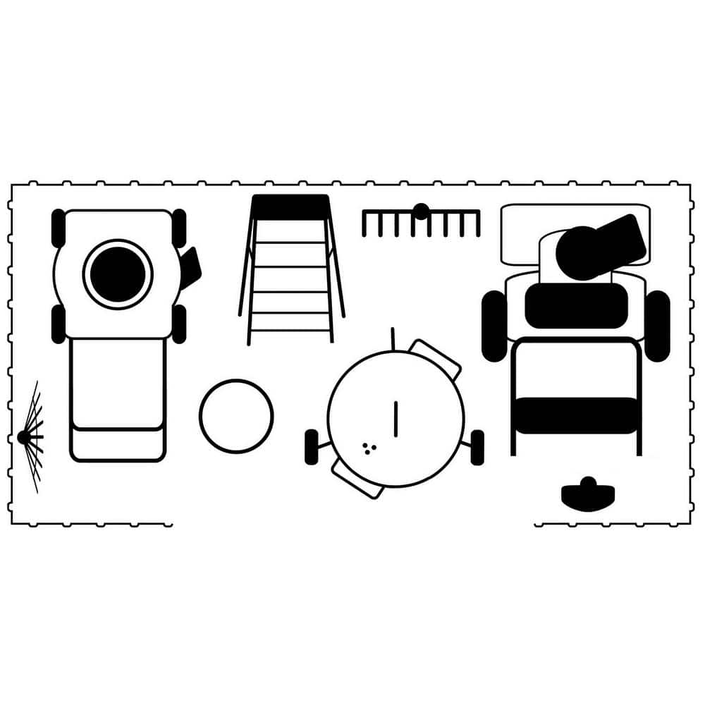 10 ft. x 4 ft. Charcoal Galvanized Steel Storage Shed Kit