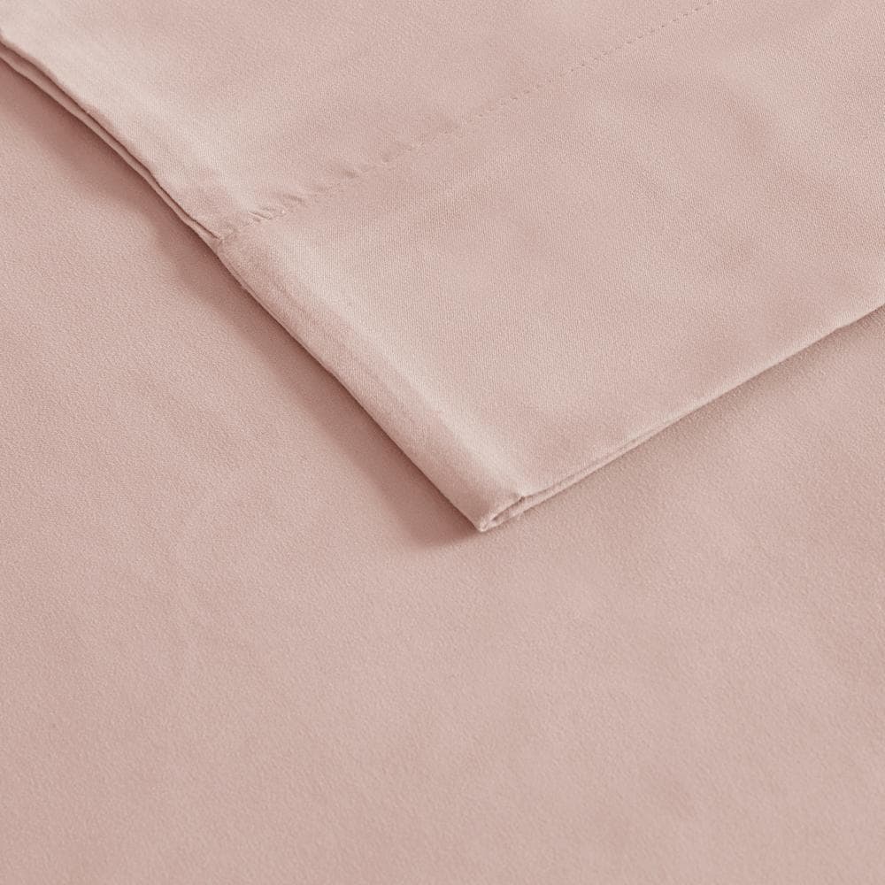 Blush Twin Deep Pocket Microfiber Sheet Set