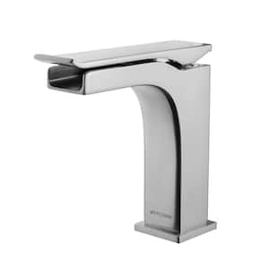 Conway Single-Hole Single-Handle Bathroom Faucet in Brush Nickel