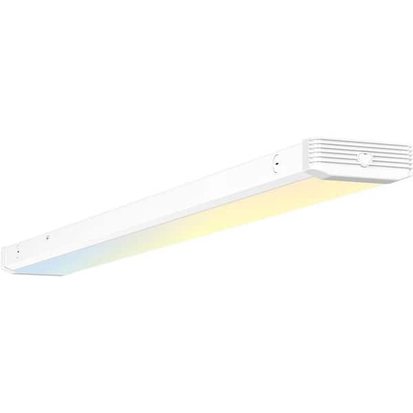 48 in. 5500LM LED Wraparound Light with 3CCT Selectable, 6500K, Super Bright Flush Mount Office Ceiling Light