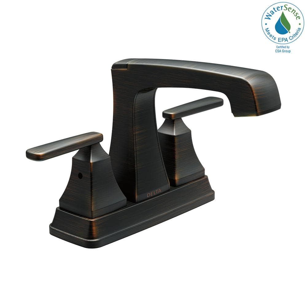 Delta Ashlyn 4 in. Centerset 2-Handle Bathroom Faucet with Metal Drain  Assembly in Venetian Bronze 2564-RBMPU-DST - The Home Depot