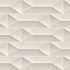 LuxeCraft Olympus Glossy 4-1/4 in. x 12-7/8 in. Glazed Ceramic Wave Crest Wall Tile (8.36 sq. ft./Case)