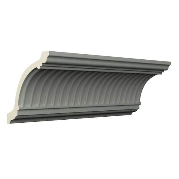 Ekena Millwork Elizabeth 4.75 in. D x 6.625 in. W x 96 in. L Polyurethane Crown Moulding