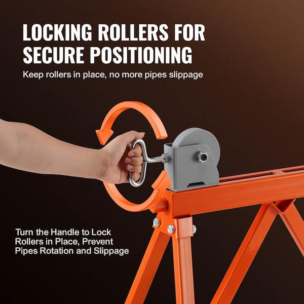 SKYSHALO 2 in. to 36 in. Pipe Stand with Roller Head 2,500 SKYSHALO 2 in. to 36 in. Pipe Stand with Roller Head 2,500