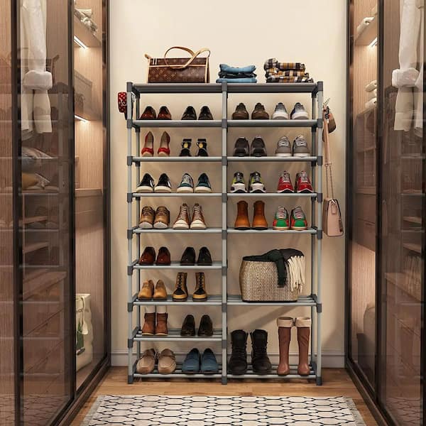Large Shoe Rack Organizer Storage, 9 Tier Tall Shoes Rack for Entryway  Closet