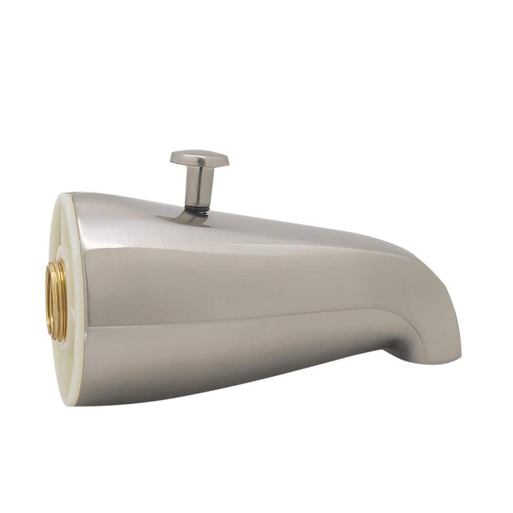 Satin Nickel Wall Mounted Tub and Shower Diverter Spout
