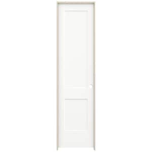 24 in. x 96 in. Monroe White Painted Left-Hand Smooth Solid Core Molded Composite MDF Single Prehung Interior Door