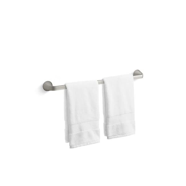 KOHLER Cursiva 24 in. Towel Bar in Vibrant Brushed Nickel K-R26686-BN - The  Home Depot