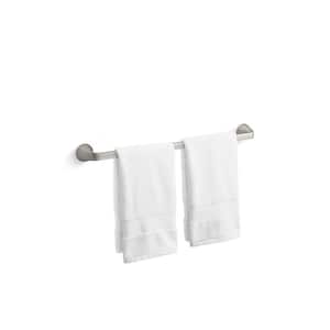 Cursiva 24 in. Towel Bar in Vibrant Brushed Nickel