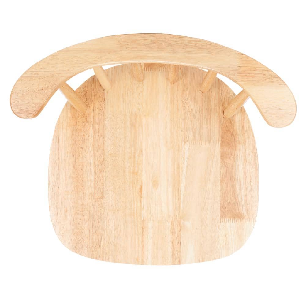 Natural Wood Swivel Windsor Counter Stool
