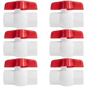 1-1/2 in. Slip x Slip PVC Schedule 40-Ball Valve (6-Pack)