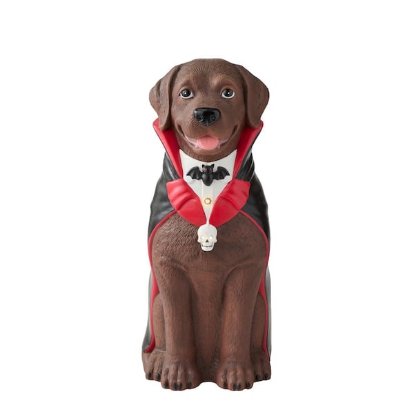 2.5 ft Halloween Classics Hand-Painted Chocolate Labrador Vampire Greeter