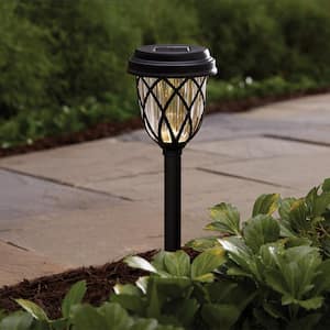 10 Solar Powered Garden Lights Post Patio Outdoor Led Lighting Stainless Steel Y 