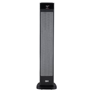 Digital 30 in. Oscillating Ceramic Tower Room Space Heater with Remote Control