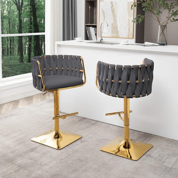 Gold adjustable bar stools sale