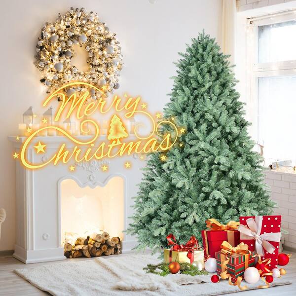 Ama pear 9 ft. Christmas Tree with 4368 PE Plus PVC Tips Full