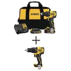 ATOMIC 20V MAX Cordless Brushless Compact 1/2 in. Drill/Driver Kit and ATOMIC Brushless Compact 1/2 in. Hammer Drill