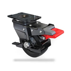 3 in. Black Multi-Purpose 3-in-1 Caster with 220 lbs. Load Rating