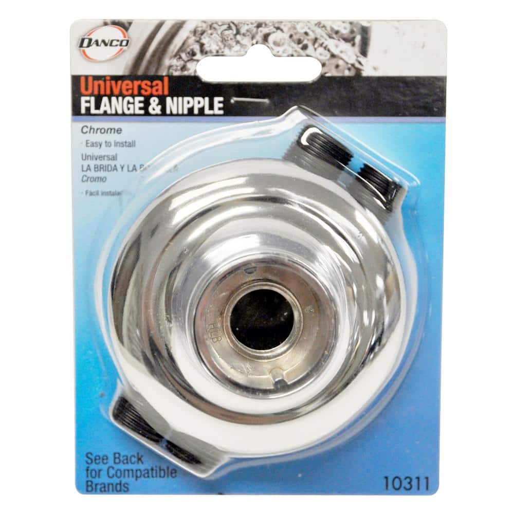Universal Chrome Adjustable Tub and Shower Handle Flange Kit