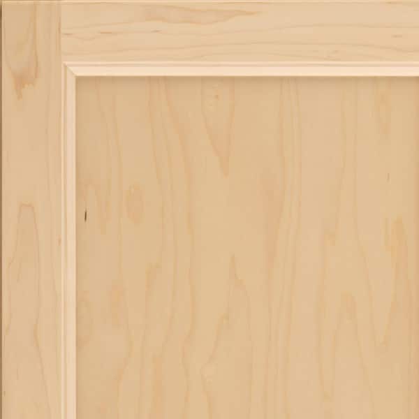 KraftMaid Bingham 7 5/16 in. W x 3/4 in. D x 7 5/16 in. H Quarter Cabinet Door Sample in Natural