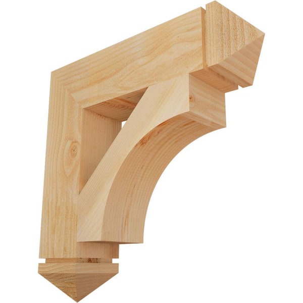 Ekena Millwork 6 in. x 26 in. x 26 in. Douglas Fir Westlake Arts and Crafts Rough Sawn Bracket