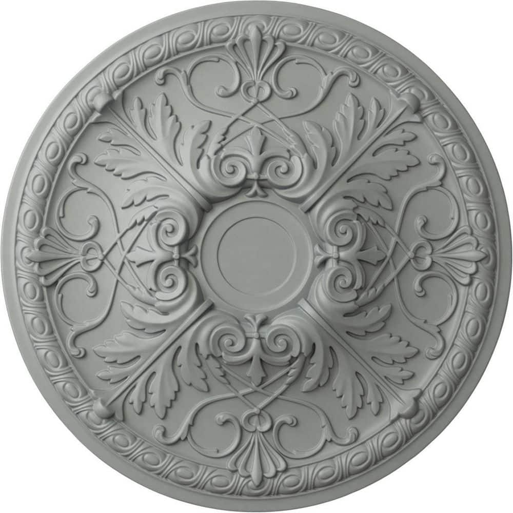Primed Gray 26" Urethane Tristan Ceiling Medallion