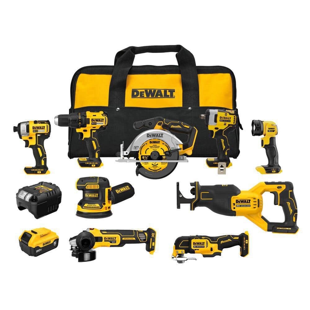 20V MAX Lithium-Ion Cordless 9-Tool Combo Kit with 5.0 Ah Battery and Charger price history on PriceWatchPro