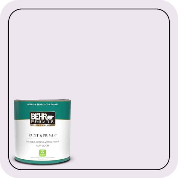 BEHR PREMIUM PLUS 1 qt. #M570-1 In the Spotlight Semi-Gloss Enamel Low Odor Interior Paint & Primer